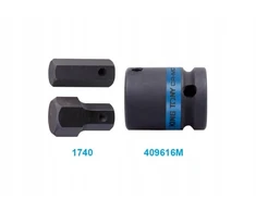 King Tony smūginis adapteris 1/2" bitams 16mm