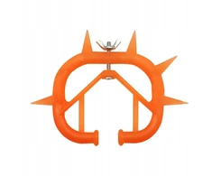 KING Veršelių atjunkymo žiedas į nosį, gyvulių atjunkiklis, 9.2cmx7.5cm oranžinis