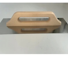 Kingrony Nerūdijančio plieno lygi glaistyklė 58cm x 13cm su medine rankena, plati glaistyklė