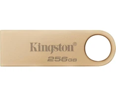 Kingston Datatraveler Se9 Gen 3 - 256 Gb - 220 Mb/s skaitymo greitis - metalinis - Usb atmintinė 3.2 Gen 1 - auksinės spalvos