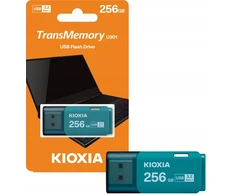Kingston Kioxia Transmemory U301 256gb Usb 3.2 Hayabusa atmintinė, šviesiai mėlyna