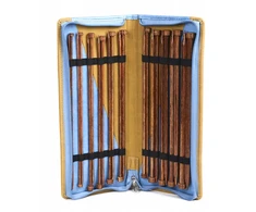 Kinzo Knitpro Ginger tiesūs mediniai virbalai, 35 cm rinkinys