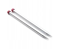 Kinzo Metaliniai tiesūs virbalai 25 cm 5,00 Knitpro Nova