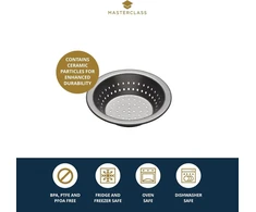 Kitchencraft Masterclass nelipnus kepimo indas pyragams, pilkas, 12 cm
