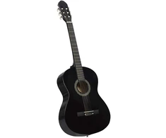 Klasikinė gitara su dėklu pradedantiesiems, juoda, 4/4 39