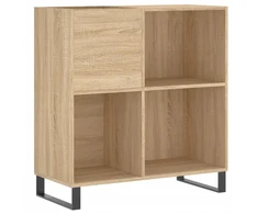 Klasikinė spintelė vinilinėms plokštelėms 84,5x38x89 cm, Ąžuolas Sonoma