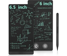 Klaviatūra Lcd rašymo lenta, suaugusiems, dvigubo ekrano lcd rašymo lentos su 2 x rašymo paviršiais, 6.5 colio, 6 colių, paprasta lcd rašymo planšetė biurui, atmintinei, užrašų knygelei, darbotvarkei