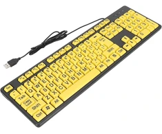 Klaviatūra su dideliais simboliais, Usb, 104 klavišai