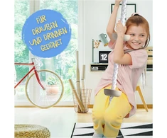 Kleintober premium klasės vaikiška laipiojimo virvė i sūpynės i laipiojimo virvė su instrukcijomis i skirta laipiojimui ir gimnastikai i sporto įranga vaikams i vaikų sporto įranga lauke ir viduje i