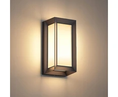 Klighten modernus lauko sieninis šviestuvas e27 ip65 juodas