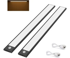 Klighten spintelių šviestuvai su judesio jutikliu, Usb įkraunamas magnetinis judesio jutiklis, Led naktinė lemputė, automatinis įjungimas/išjungimas