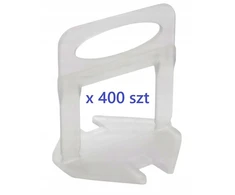 Klipai/laikikliai plytelių niveliavimo sistemai, 1 mm - 400 vnt.