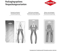 Knipex 98 24 02 Sl Atsuktuvas (plonas) įleidžiamiems kryžminiams varžtams Phillips 212 mm, įvairiaspalvis