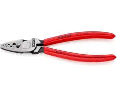 Knipex replės antgaliams užspaudimui su plastiku dengtomis rankenomis 180 mm 97 71 180 Sb