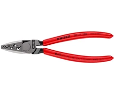 Knipex replės antgaliams užspaudimui su plastiku dengtomis rankenomis 180 mm 97 71 180 Sb