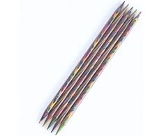 Knitpro 20 cm x 6 mm Symfonie dvigubos smailės virbalai, įvairiaspalviai