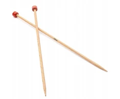 Knitpro Basix medinės tiesios virbalai 35cm, 3.75mm