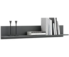 Kobi lentyna shelf pilka 100 cm sieninė pakabinama knygoms į svetainę