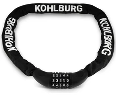 Kohlburg labai ilga kombinuota spyna, 115 cm ilgio ir 6 mm storio, su skaičių kodu - grandininė spyna su kombinacija - saugi dviračio spyna su kombinacija dviračiui ir e. dviračiui