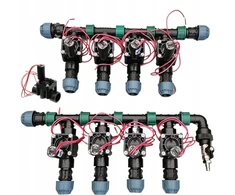 Kolektorius 8 sekcijoms su Hunter Pgv ir Pe 25 mm jungtimi