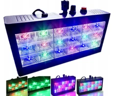 Kolorofonas Stroboskopas 3 spalvų Disco Reflektorius 18 Led Rgb Garso jutiklis