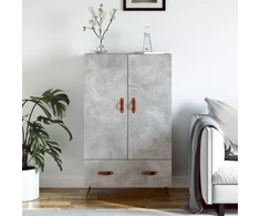 Komoda, betono pilkos spalvos, 69,5x31x115cm, apdirbta mediena