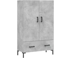 Komoda, betono pilkos spalvos, 69,5x31x115cm, apdirbta mediena