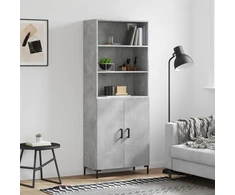 Komoda, betono pilkos spalvos, 69,5x34x180cm, apdirbta mediena