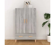 Komoda, pilkos ąžuolo spalvos, 70x31x115cm, apdirbta mediena