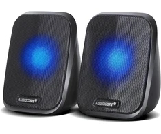 Kompiuterio kolonėlės Audiocore Ac835 2.0 Stereo Garsiakalbiai su Led Apšvietimu