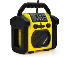 Kompiuterio kolonėlės Metronic 477217 statybvietės radijas bluetooth nešiojamas fm atsparus smūgiams/muzikos galia iš viso 30w radijas usb prievadas