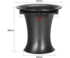 Kompiuterio kolonėlės Sourcing map garsiakalbio anga žemų dažnių garsiakalbio bass reflex woofer dėžės vamzdžio ventiliacijos anga 76 mm x 89 mm, 2 vnt.