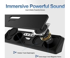 Kompiuterio kolonėlės staliniam kompiuteriui, nešiojamam kompiuteriui, planšetiniam kompiuteriui, laidinis Usb mini soundbar garsiakalbis su stereo garsu, vibruojančios membranos, srauto diodai, plug and play pc garsiakalbiai