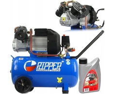 Kompresorius Ripper 50l alyvos 2 stūmoklių 230v