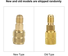 Kondicionierius R410a A/c žarnos adapteris 1/4" Sae išorinis į 5/16" Sae vidinį Hvac žarnos jungtis mini split sistemų oro kondicionieriams (r410a išorinis 1/4sae vidinis 5/16sae)