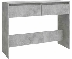 Konsolinis staliukas, betono, 100x35x76,5cm, apdirbta mediena