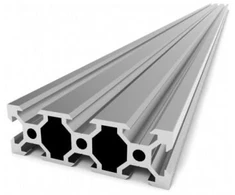 Konstrukcinis aliuminio profilis 20x60 V-slot 2060 10cm, supjaustytas pagal dydį