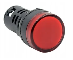 Kontrolinė lemputė Led 28mm plastikinis 230v raudona