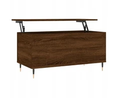 Kooko Home Kavos staliukas su pakeliamu stalviršiu 90x44,5x45 rudas