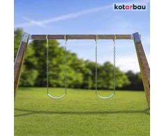 Kotarbau® Sūpynių kabliukas 100 mm apvalus medinis karabinas sūpynių spaustukas hamako tvirtinimo elementas sūpynių kabliukas sūpynių pakabinimo tvirtinimo elementas geltonas galvanizuotas