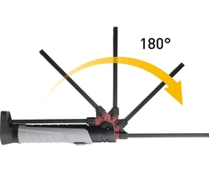 Kraftwerk 701.001.006 Led darbo lempa su 7 W Cob ir 3 W Smd reguliuojamo ryškumo dirbtuvių lempa 180° pasukama ir atlenkiama aliuminio galvutės korpusas su stipriu magnetu Darbo lempa prekė 701.001.006