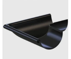 Krop Plieninė išorinė kampinė detalė fi 130 ral 9005 juoda