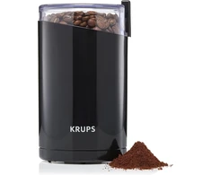 Kavamalė Krups F20342 kavos malūnėlis ir prieskonių malūnėlis viename, galingas variklis, reguliuojamas malimas, 75 g talpa, nerūdijančio plieno smūginis peiliukas, apsauginis dangtelis, neslystančios kojelės, juodas