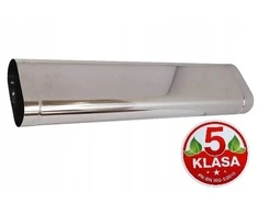 Krzys-pol Ovalus vamzdis 100x200 (10x20) 1 m 1.4404 nerūdijančio plieno rūgštims atsparus / granulėms