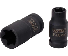 Ks tools 911.0976 1/2 colio torx e-force galvutė, trumpa, e11
