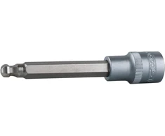 Ks tools 911.166 šešiakampis antgalis, su rutuliniu galu, ilgas, 1/2 colio, 10 mm