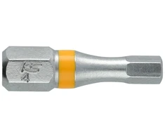 Ks tools 918.3410 1/4 colio torsionpower bitas, šešiakampis vidinis, 25 mm, 4 mm