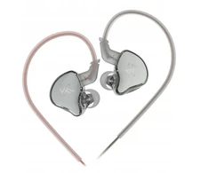 Ksix Kz edcx ausinės į ausį hi-res iem dd 10mm - sidabrinės