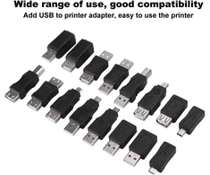 Kste 16 vnt. Multi Usb 2.0 adapterio keitiklis Usb Male į Female Micro Usb