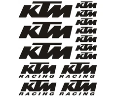 Ktm - universalus motociklo lipdukų rinkinys - ilgalaikė plėvelė.
